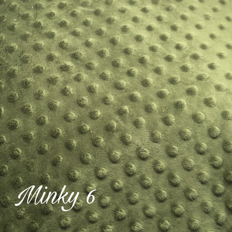 Minky oliv-grün